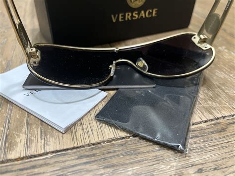 Amazon.com: Versace VE2166 12528G 41M Pale Gold/Grey 